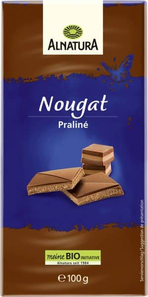 Alnatura Bio Nougat Schokolade 100G
