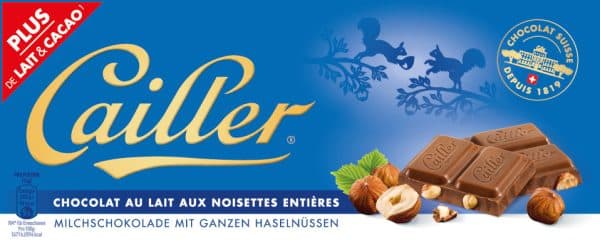 Cailler Milch-Nuss-Schokolade 100G