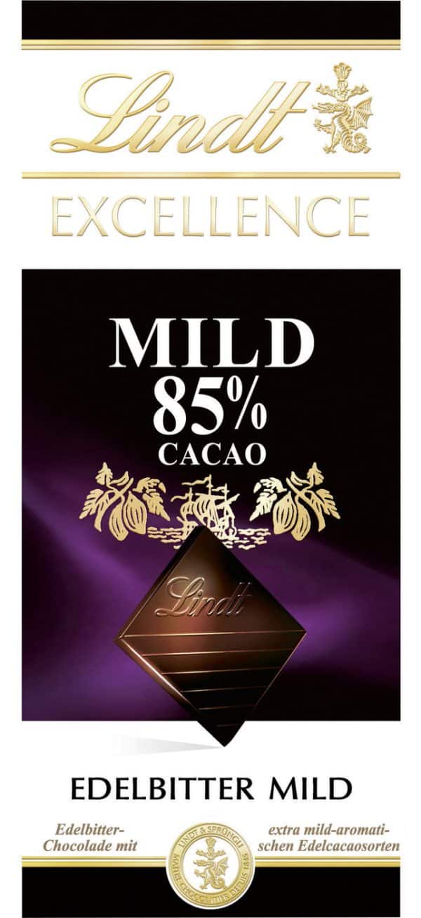 Lindt Excellence Edelbitter Mild 85% 100G