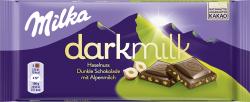 Milka Tafel Darkmilk Haselnuss
