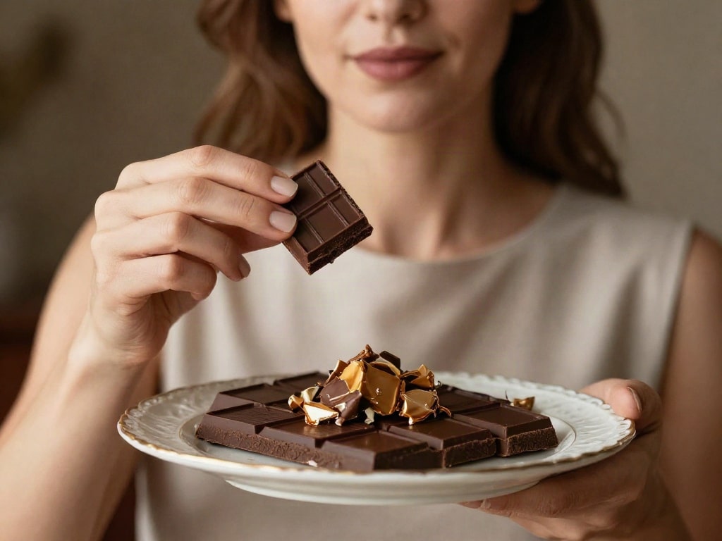 Schokolade mit Marzipan