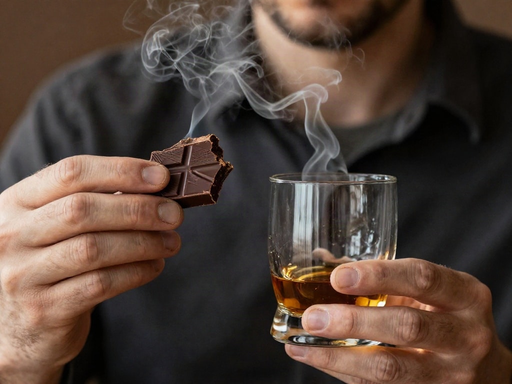 Schokolade mit Whisky