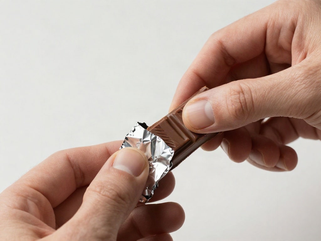 Schokolade Aluminiumfolie